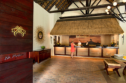 Kwa Maritane Bush Lodge Reception area. Book your stay at the Big 5 Pilanesberg National Park Kwa Maritane Bush Lodge Big 5 Pilanesberg National Park South Africa