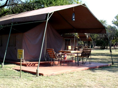 Outside view of Exclusive Safari Tents at Manyane Safari Resort Accommodation at Big Five Pilanesberg Game Reserve Outside view Exclusive Safari Tents Manyane Resort Accommodation Bookings Pilanesberg Game Park Luxury Accommodation
