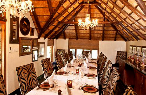 View of Dining Room at Tshukudu Bush Lodge, Book your Accommodation, Big Five Pilanesberg National Park View of Dining Room at Tshukudu Bush Lodge, Luxury Accommodation at Pilanesberg Game Reserve - Accommodation Bookings