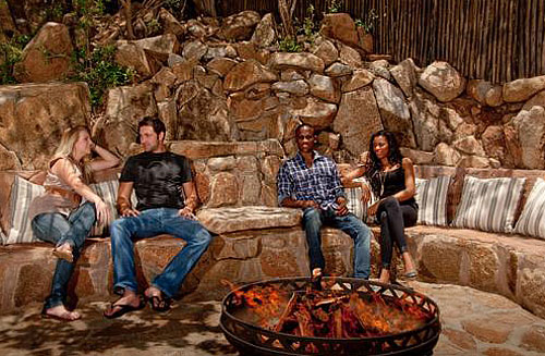 Relaxing in the Boma at Tshukudu Bush Lodge, Book your Accommodation, Big Five Pilanesberg National Park Relaxing in the Boma at Tshukudu Bush Lodge, Luxury Accommodation at Pilanesberg Game Reserve - Accommodation Bookings